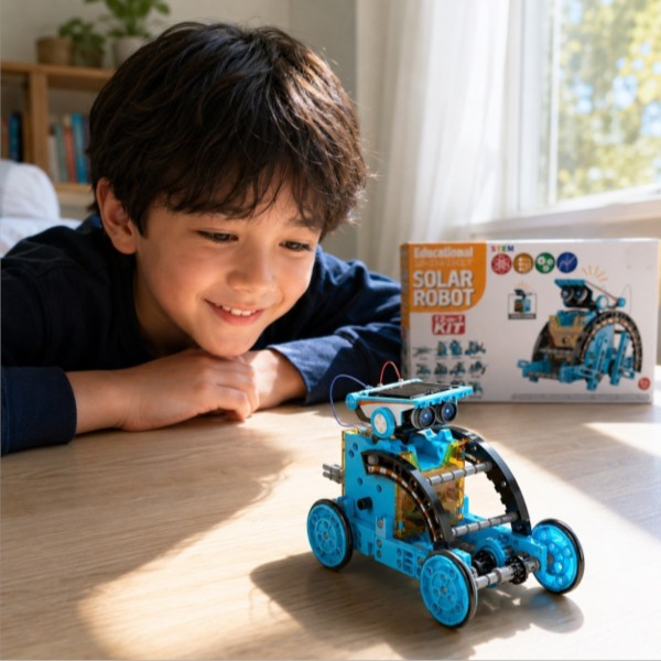 Robot solar STEM 12 in 1, set educativ de constructie si robotica, 8 ani+ [4]
