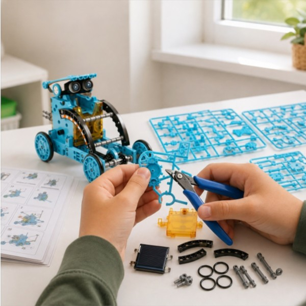 Robot solar STEM 12 in 1, set educativ de constructie si robotica, 8 ani+ [5]