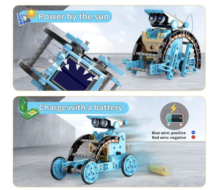 Robot solar STEM 12 in 1, set educativ de constructie si robotica, 8 ani+ [7]