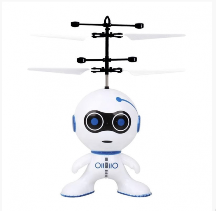 Robot Zburator Interactiv Cu Senzor De Inductie, tip elicopter, Incarcare USB [3]
