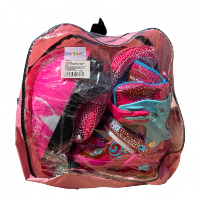 Role copii MY-918TDS, 31-34 roz S, 4 roti, 3 in 1, cu accesorii de protectie, masuri reglabile [9]