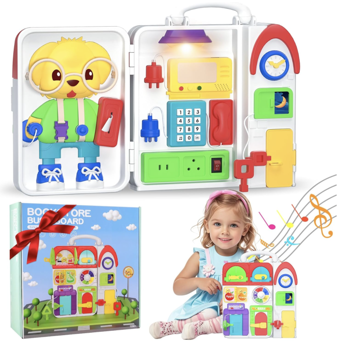 Busy Board 20-in-1 Montessori cu Muzica si Lumini [3]