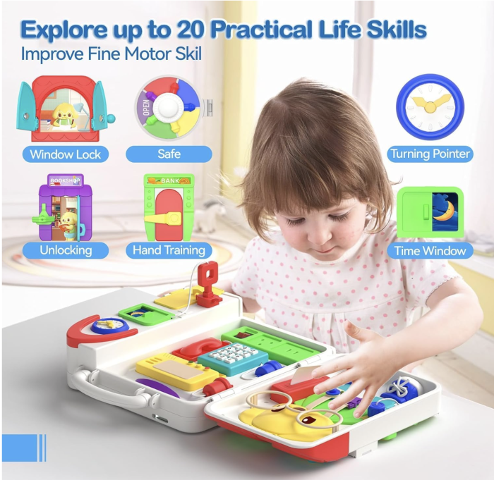 Busy Board 20-in-1 Montessori cu Muzica si Lumini [4]
