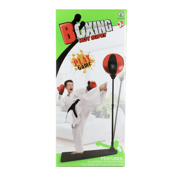 Sac de box cu Stand reglabil pe inaltime, cu manusi, pentru copii [6]