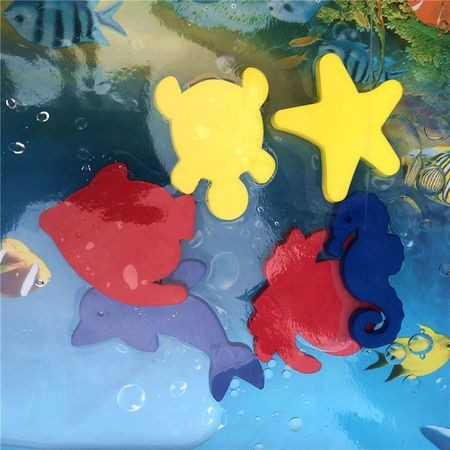 Saltea cu apa pentru bebelusi 70 x 50 cm - sirenele si animalele marine [8]