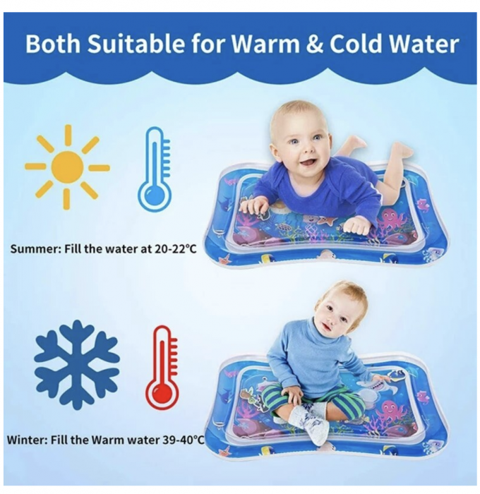 Saltea cu apa pentru bebelusi 70 x 50 cm - Delfinii cu pestisori [11]