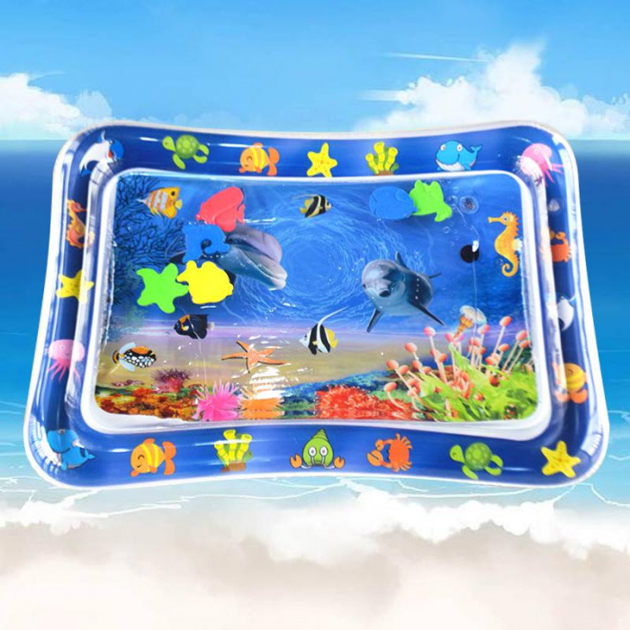 Saltea cu apa pentru bebelusi 70 x 50 cm - Delfinii cu pestisori [2]