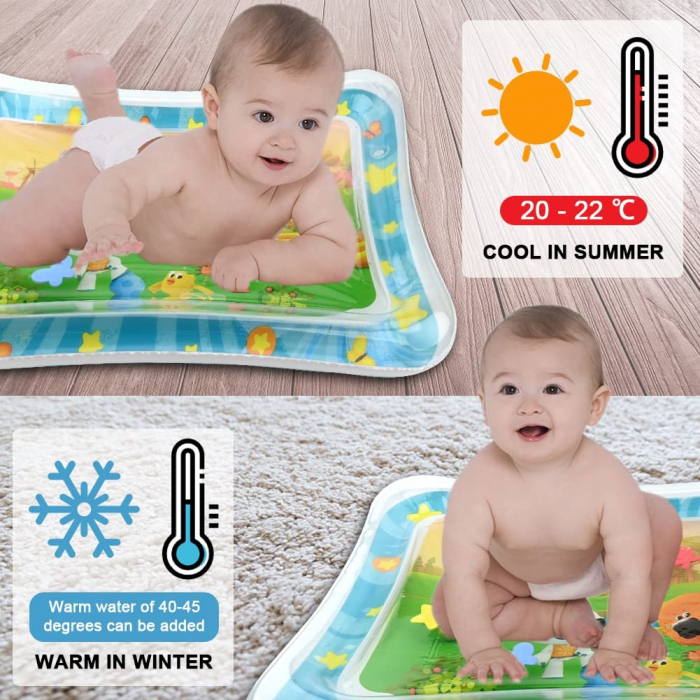 Saltea cu apa pentru bebelusi 70 x 50 cm - Prietenii catelusi la joaca [5]