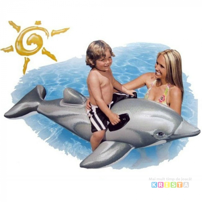Saltea De Apa Pentru Copii Delfin Intex, 175 x 66 cm. 58535 [1]