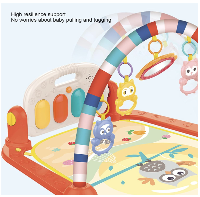 Saltea de joaca interactiva Baby Gym Play Mat cu lumini si muzica HE0651 [9]