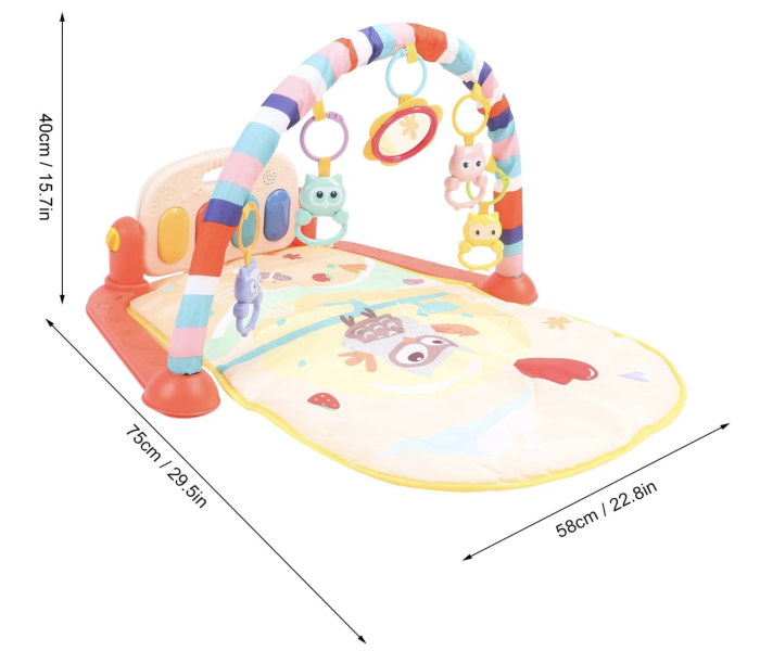 Saltea de joaca interactiva Baby Gym Play Mat cu lumini si muzica HE0651 [7]
