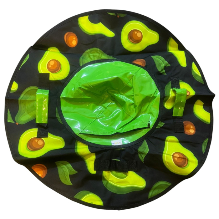 Sanie Gonflabila Rotunda cu Camera din Cauciuc, 80 cm, Verde Avocado [1]