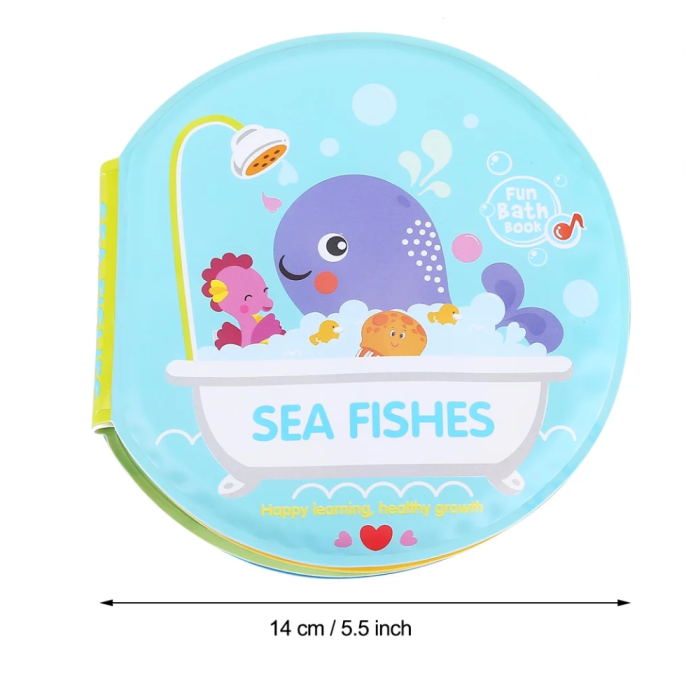 Set 2 carticele bebelusi pentru baie, moi si cu sunete, Animale Marine si Pasari [3]