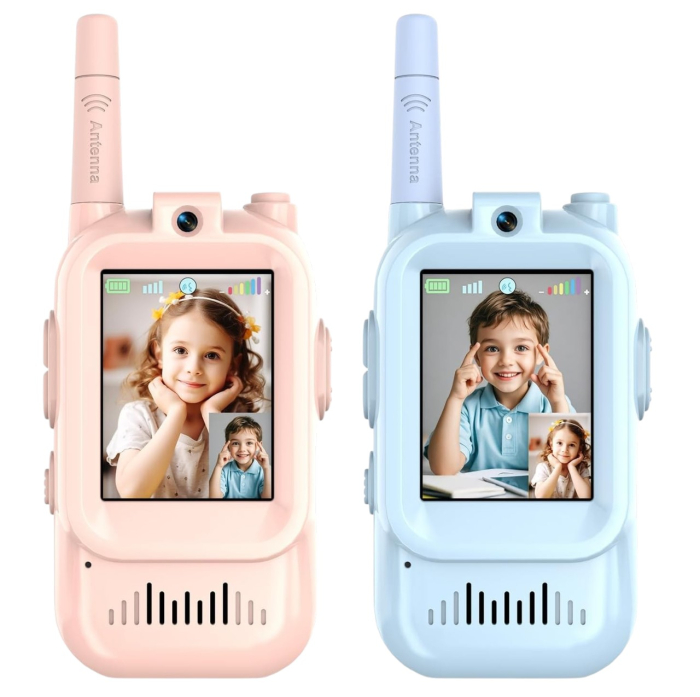 Set 2 Statii Walkie-Talkie cu Apel Video, reincarcabile, 400 m [2]