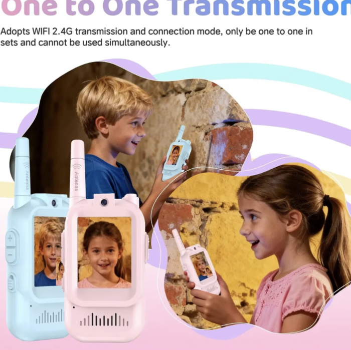 Set 2 Statii Walkie-Talkie cu Apel Video, reincarcabile, 400 m [6]