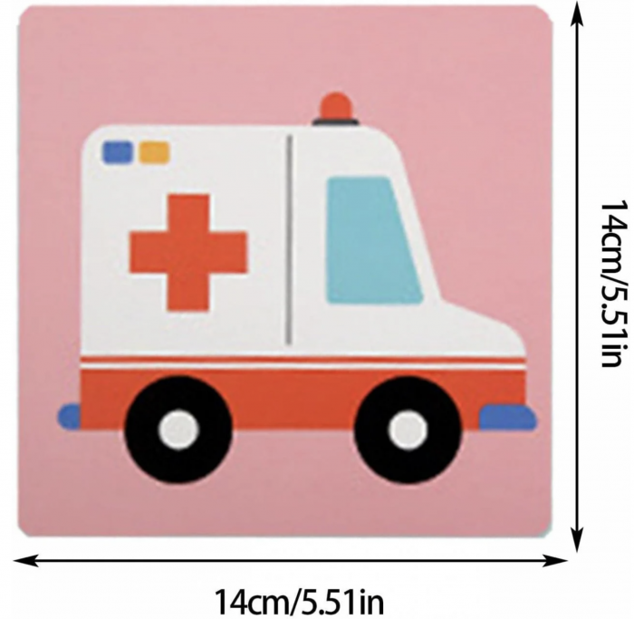 Set 20 carduri STEM de stimulare vizuala si senzoriala pentru bebelusi 6-12 luni [6]