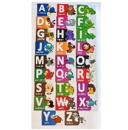 Set 26 cartonase cu literele alfabetului, de mari dimensiuni [6]