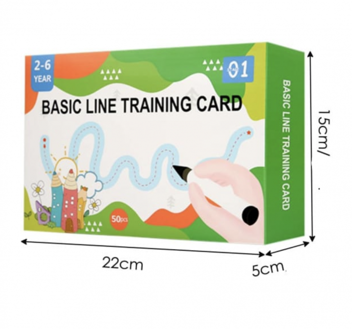 Set 50 cartonase reutilizabile pentru invatarea scrierii de mana si a desenului [10]