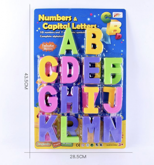 Set 26 litere mari magnetice Gigant, din plastic, 8 cm [2]