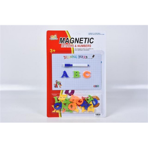 Set 26 litere mari, cu tablita magnetica si marker [2]