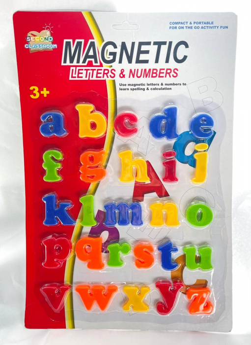 Set 26 litere mici magnetice, din plastic, 3 cm [3]