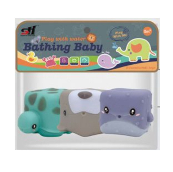 Set 3 cuburi senzoriale pentru bebelusi, jucarii tactile moi, animalute [4]