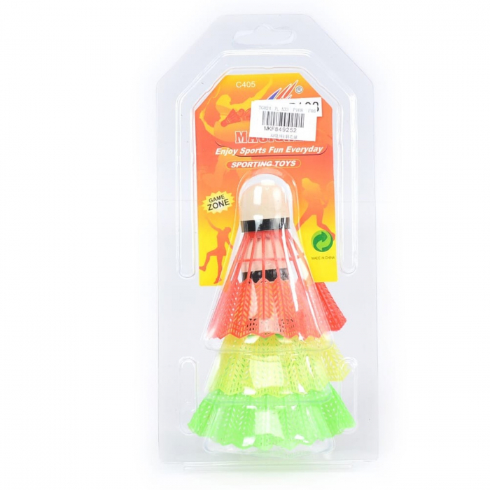 Set 3 fluturasi pentru bedminton, 3 culori, p108