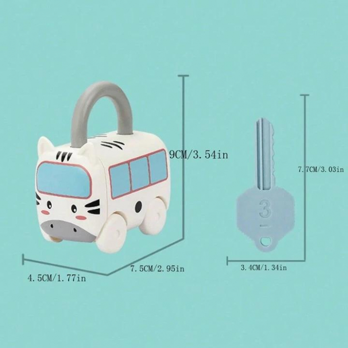 Set 3 lacate cu chei Masinutele Animale [9]