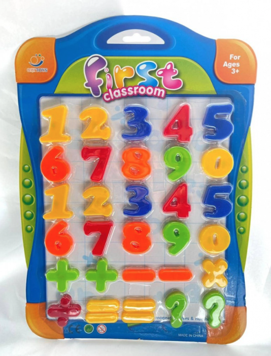 Set 30 cifre si semne matematice magnetice, din plastic, 4 cm [4]