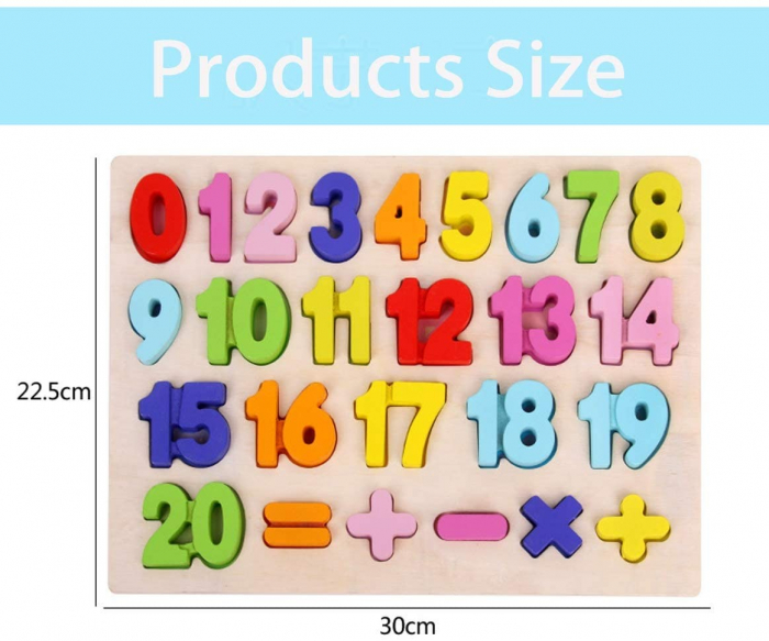 Set 4 puzzle incastru 3D - alfabet si cifre [5]