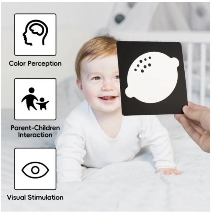 Set 16 carduri STEM de stimulare vizuala pentru bebelusi 12-36 luni [6]