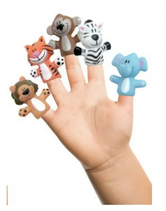 Set 5 figurine Mascote pentru degete, Finger Puppet Animale Salbatice [2]