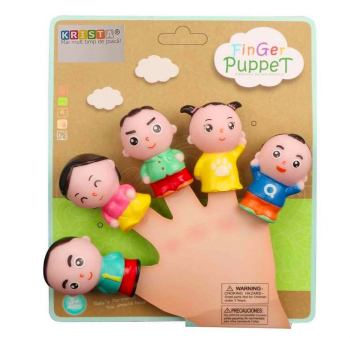 Set 5 figurine Mascote pentru degete, Finger Puppet Emotii