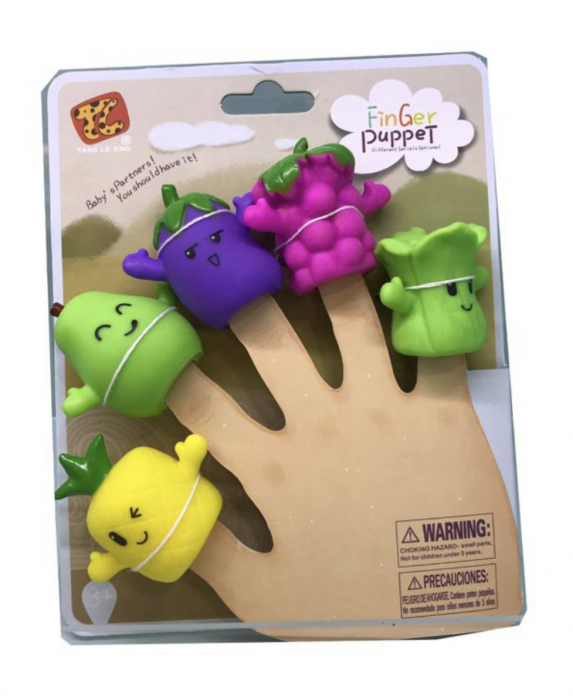 Set 5 figurine Mascote pentru degete, Finger Puppet Fructe [2]