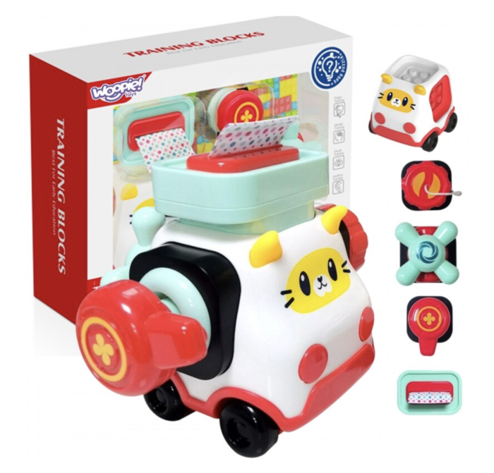 Set 5 piese pentru Placa interactiva cu masinuta si 4 cuburi senzoriale, 18 luni+ [3]