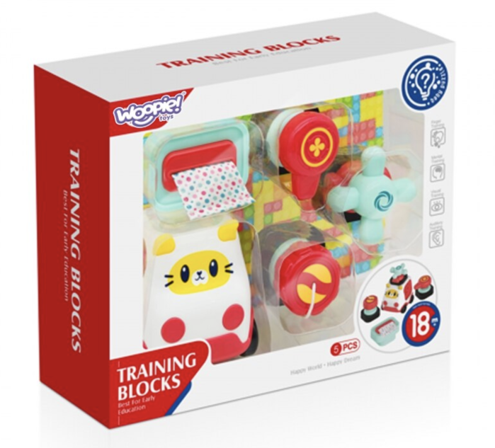 Set 5 piese pentru Placa interactiva cu masinuta si 4 cuburi senzoriale, 18 luni+ [2]