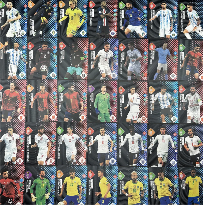 Set 55 cartonase negre Fotbalisti - World Football Stars [5]