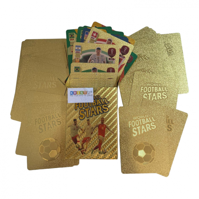 Set 55 cartonase aurii Fotbalisti - World Football Stars [2]