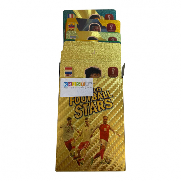 Set 55 cartonase aurii Fotbalisti - World Football Stars [3]