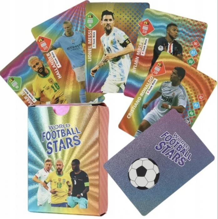 Set 55 cartonase multicolor golden Fotbalisti - World Football Stars [5]