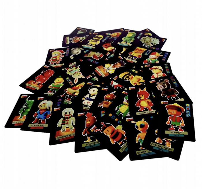 Set 55 cartonase negre Stumble Guys [8]