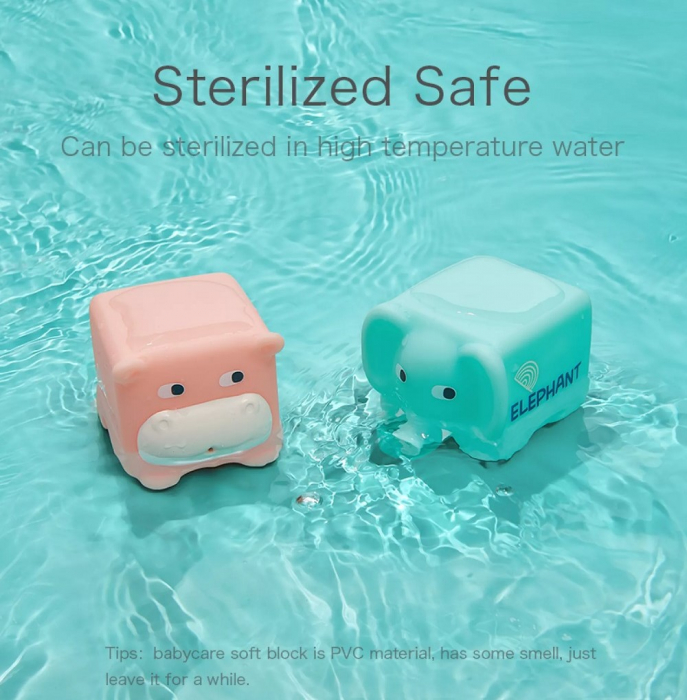 Set 6 cuburi silicon pentru bebelusi, animalele texturate [11]