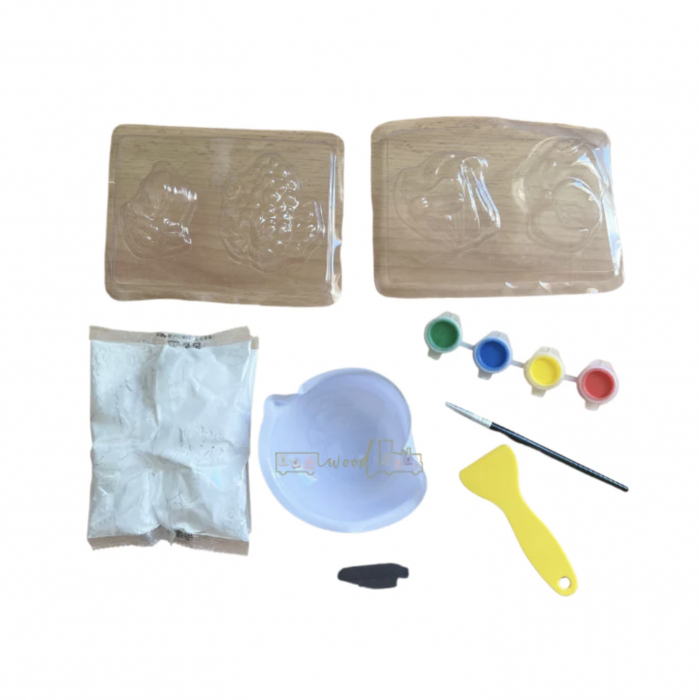 Set 4 Fructe, legume - Joc de creativitate Picteaza Figurinele din ipsos [2]