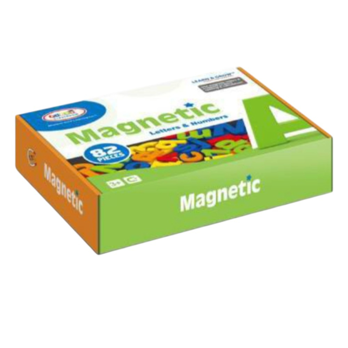 Set 82 piese magnetice, litere si numere, pentru invatare si joaca, 3 ani+ [2]
