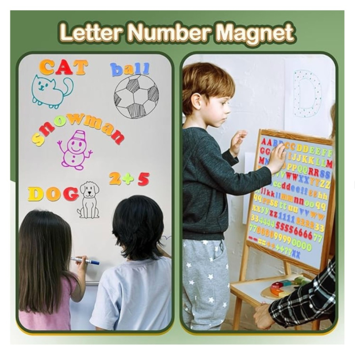 Set 160 piese magnetice, litere si numere, pentru invatare si joaca, 3 ani+ [3]