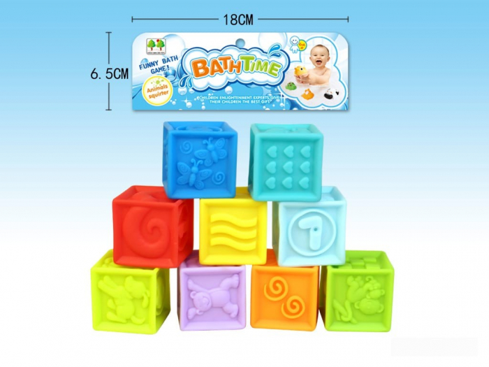 Set 9 Cuburi senzoriale Moi, pentru dentitie sau baita [2]