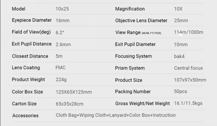 Set binoclu si busola multifunctionala, pentru drumetii si activitati in aer liber, negru [13]