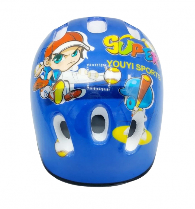 Set casca, cotiere si genunchiere de protectie, M401 albastru [4]