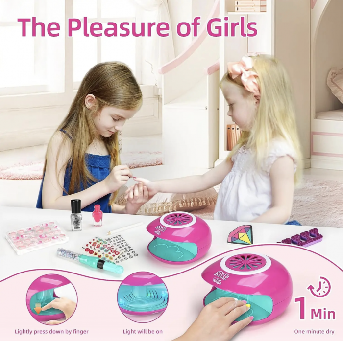 Set complet pentru unghii MBK-522, salon de manichiura, cu lampa pentru uscare [6]