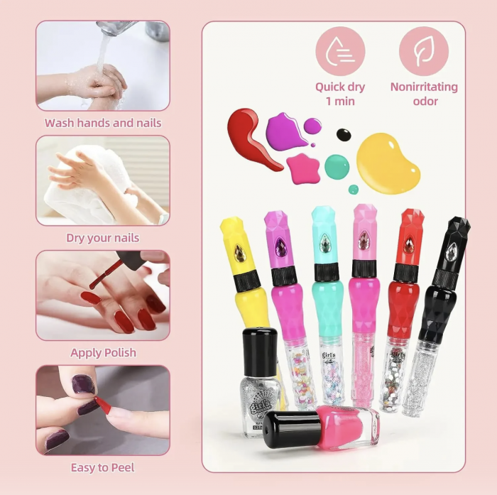 Set complet pentru unghii MBK-522, salon de manichiura, cu lampa pentru uscare [9]